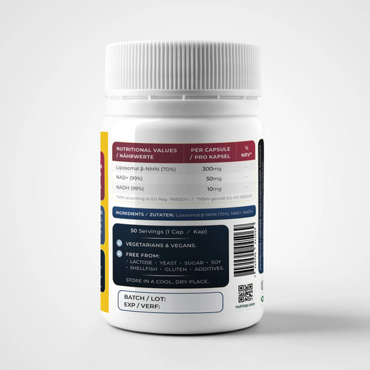 NMN PLUS + NADH & NAD+ | 50 vegane Kapseln