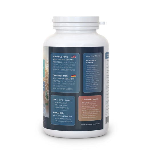 COGNIPRIME Fortschrittliche Nootropika-Formel - 180 Kapseln