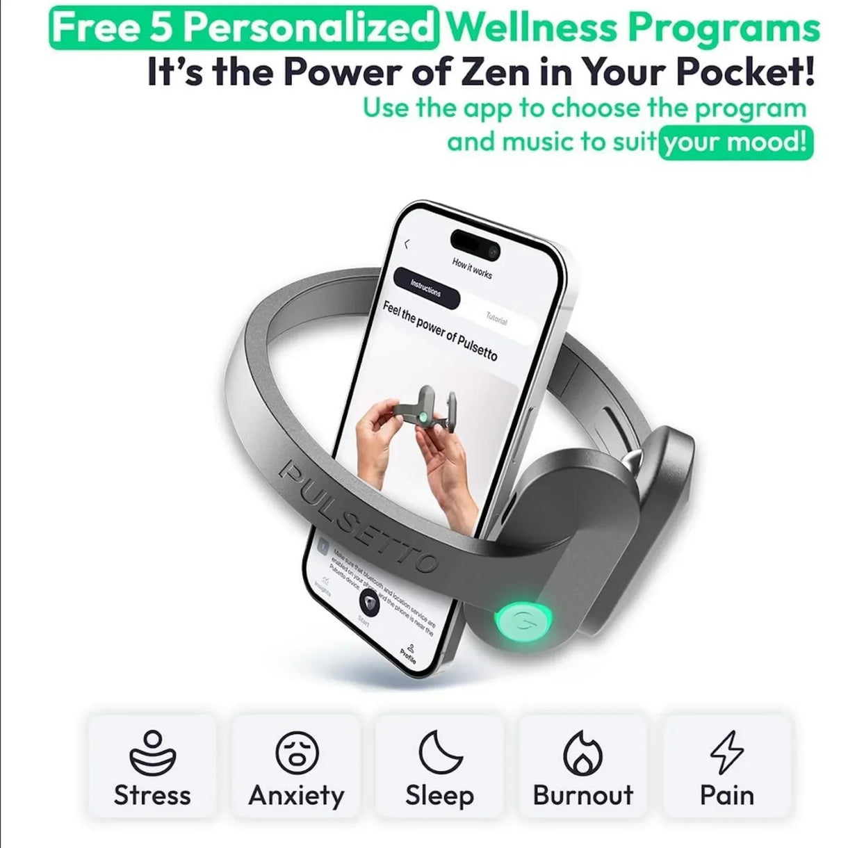 Pulsetto Lite Vagusnerv-Stimulator – Beruhigung und besserer Schlaf