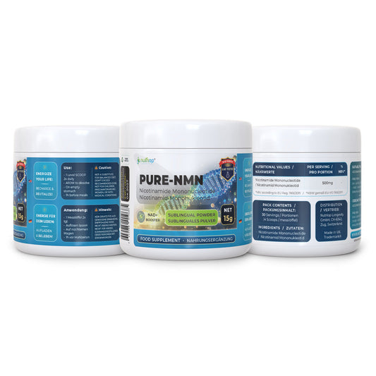 Nutriop Longevity® PURE-NMN Nicotinamid-Mononukleotid Extreme Potenz sublinguales Pulver - 15 Gramm-1