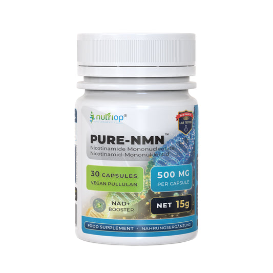 Nutriop Longevity® Pure-NMN Nicotinamid-Mononukleotid Extreme Potenz 500mg Kapseln (x30) - 15 Gramm-0