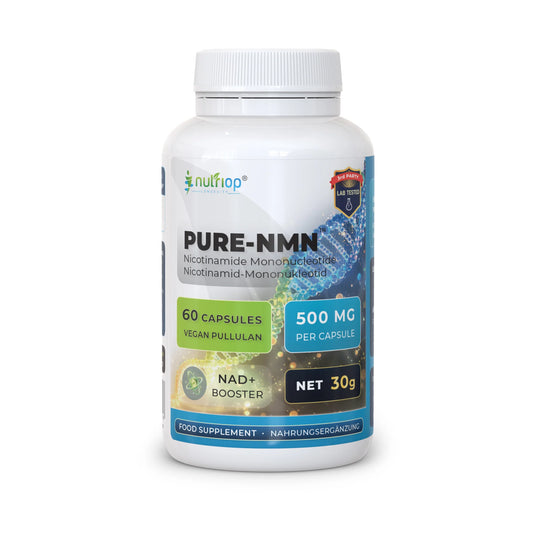 Pure-NMN Nicotinamide Mononucleotide – Extreme Potency 500mg Kapseln (60 Stück)