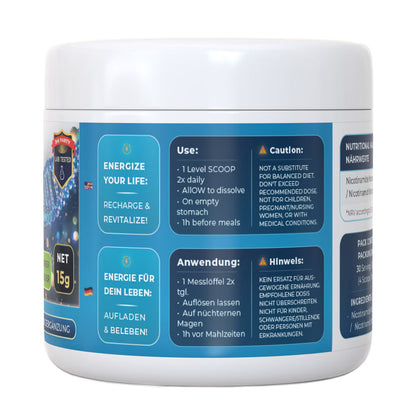 Nutriop Longevity® PURE-NMN Nicotinamid-Mononukleotid Extreme Potenz sublinguales Pulver - 15 Gramm-2
